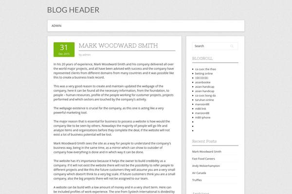 Contango theme site design template sample