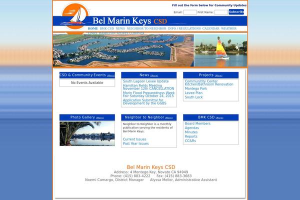 Blue Planet theme site design template sample