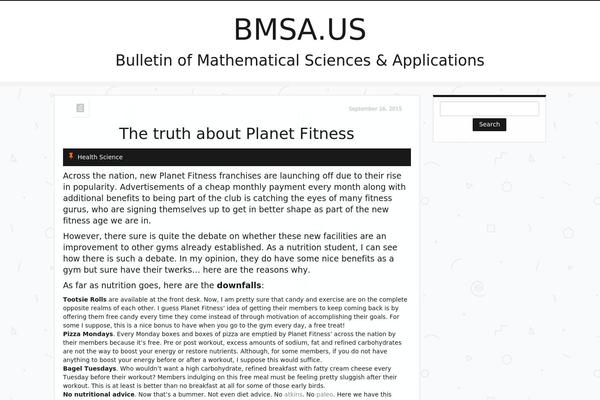 Just Content theme site design template sample