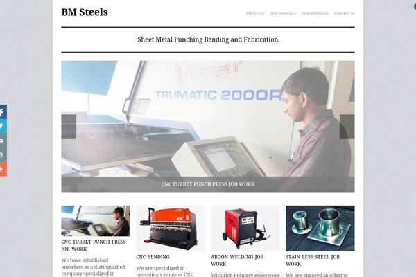 Adapt theme site design template sample