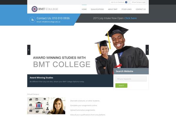 My College theme site design template sample