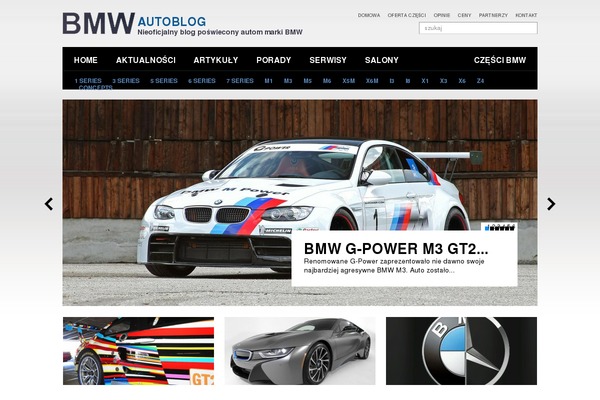 Bmw theme site design template sample