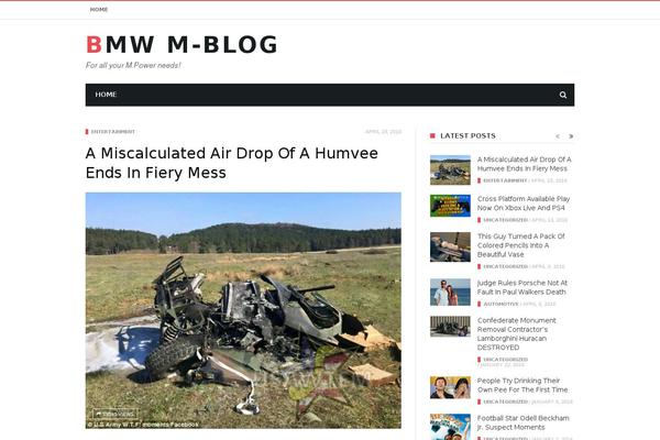 MaxBlog theme site design template sample