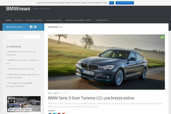 Hueman theme site design template sample