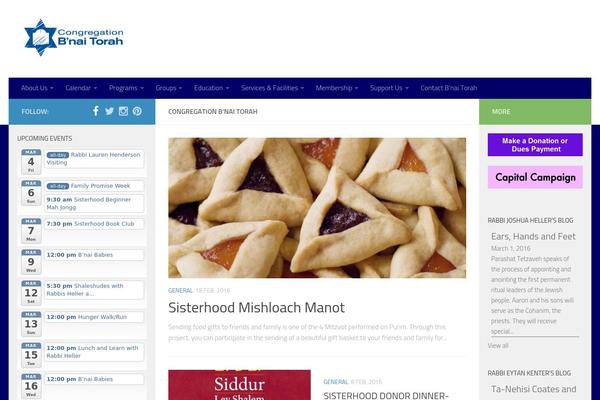 Hueman theme site design template sample