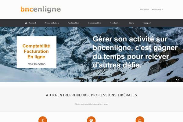 Vantage theme site design template sample