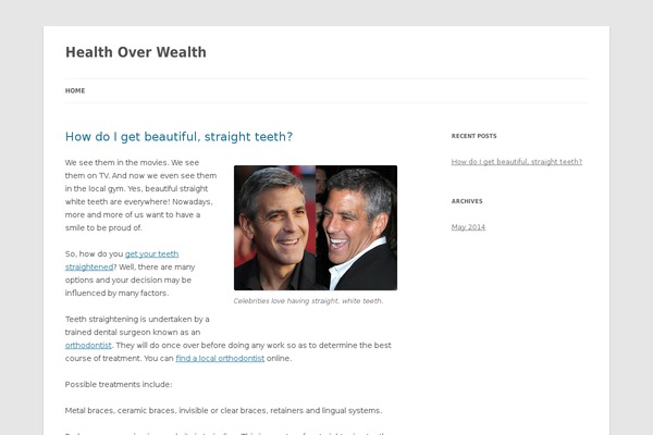 Twenty Twelve theme site design template sample