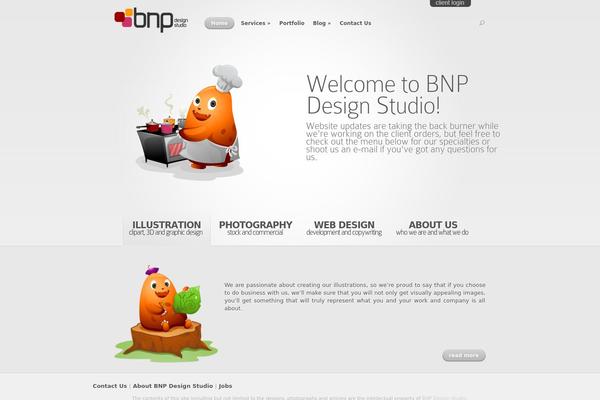 Nova theme site design template sample