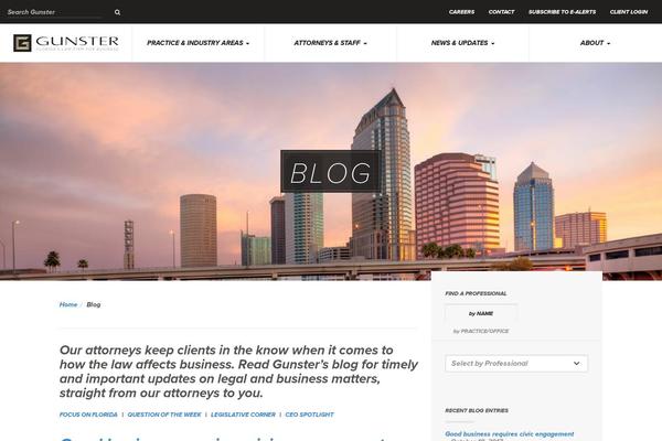 boardroombrief.com site used Gunster
