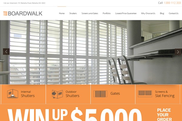 Boardwalk theme site design template sample