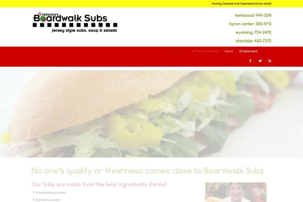 Nosh theme site design template sample