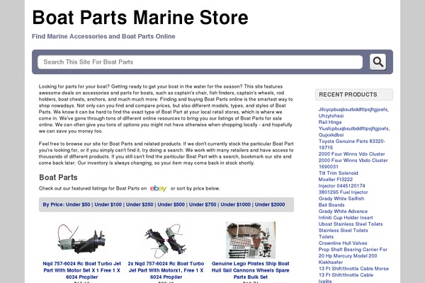boatpartsaccessoriesfinder.com site used Em
