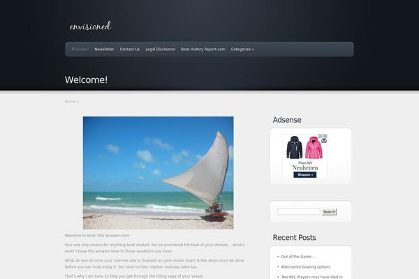 Envisioned theme site design template sample