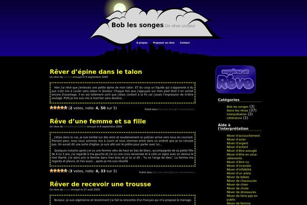 Bob theme site design template sample