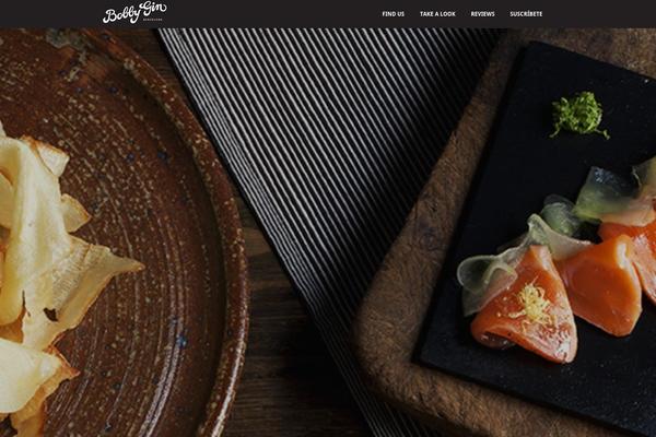 Immersion theme site design template sample