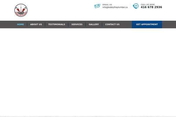 Plumbing theme site design template sample