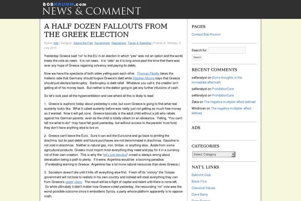 Site using Really Simple Share plugin