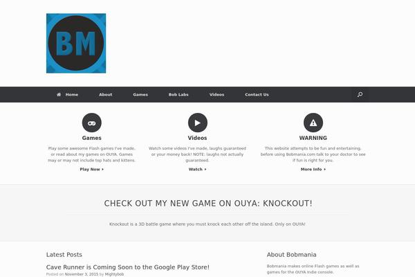Vantage theme site design template sample