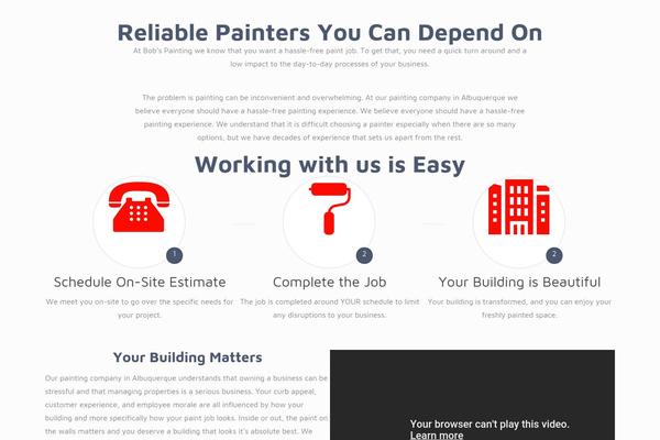 Bob theme site design template sample