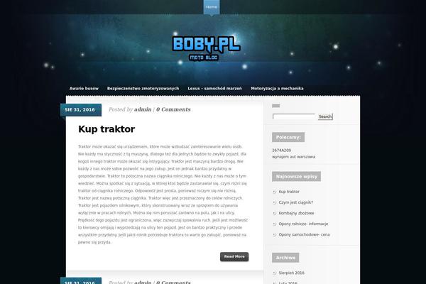 Glow theme site design template sample