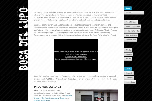 Blocco theme site design template sample