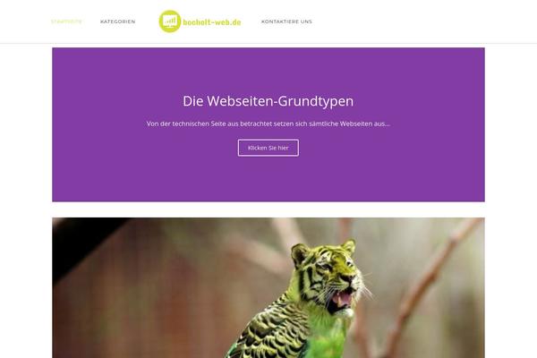 Malina theme site design template sample