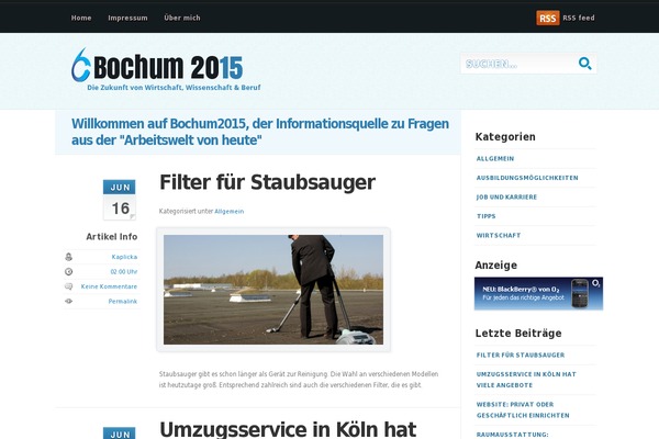 Cool Blue theme websites examples