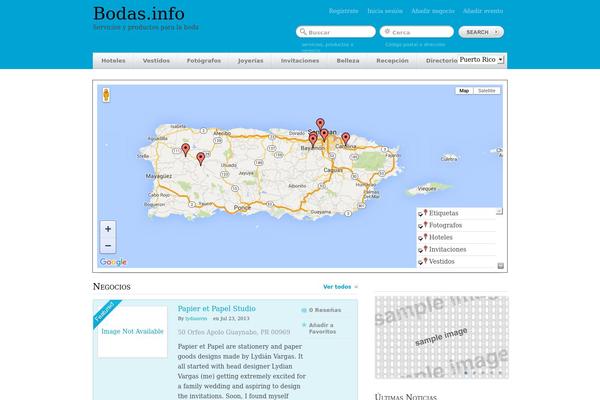 GeoPlaces theme site design template sample