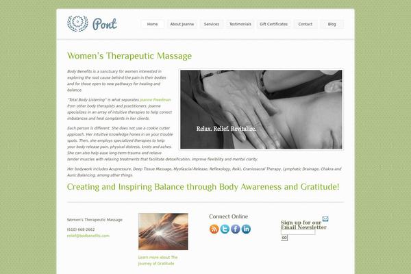 Pont theme site design template sample