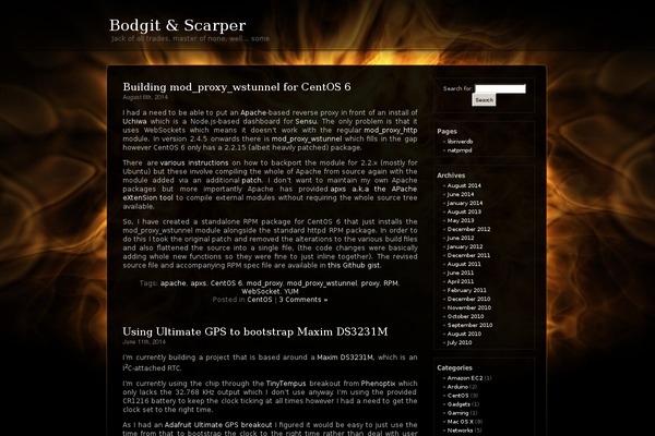 Inferno-mf theme site design template sample
