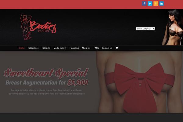 Avada theme site design template sample