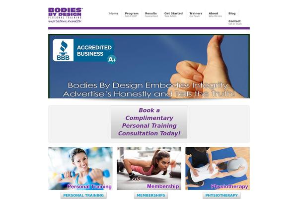 bodiesbydesign.ca site used Reaction