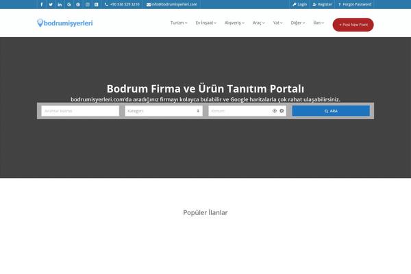PointFinder theme site design template sample