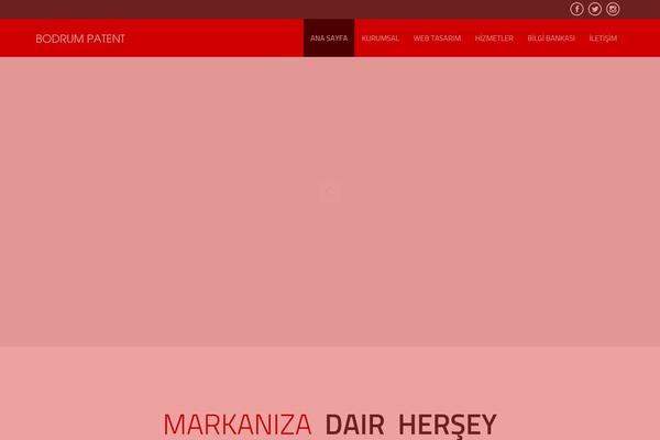 Boston theme site design template sample