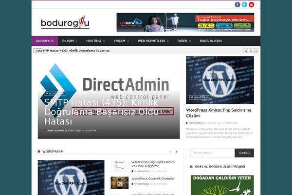 MaxBlog theme site design template sample