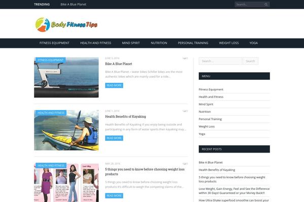 SmartMag theme site design template sample