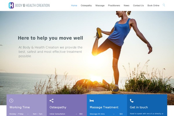 HealthCenter theme site design template sample