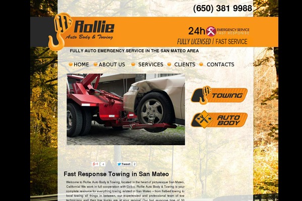 bodyandtow.com site used Compass-corp