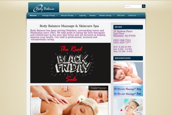 Wellness theme site design template sample