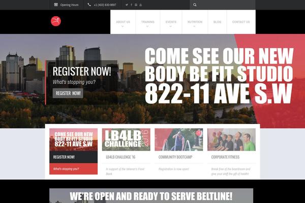 Fit Wp theme site design template sample