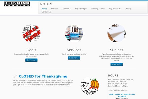 Customizr theme site design template sample