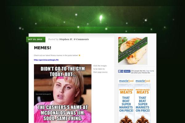 Glow theme site design template sample
