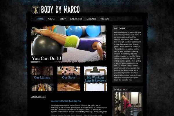 bodybymarco.com site used Sport and Grunge