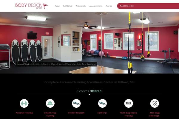 GetFit theme site design template sample