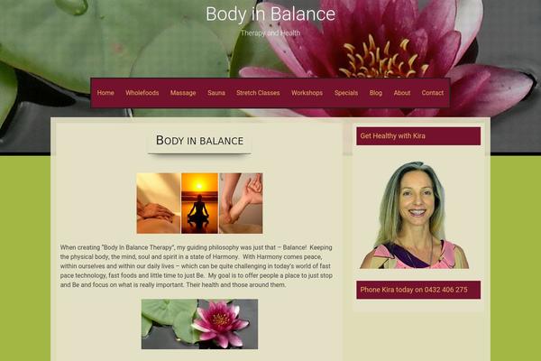 bodyinbalance.net.au site used Sixteen-child