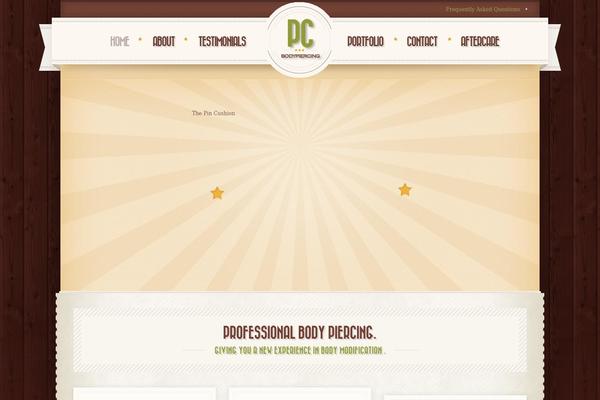 Retro theme site design template sample