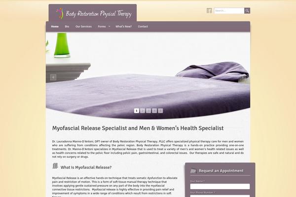 Wellness theme site design template sample