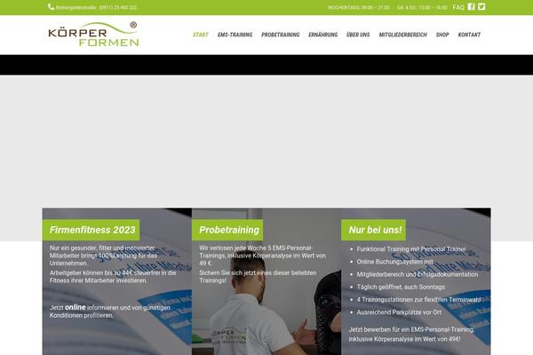 Fitness-wellness theme site design template sample