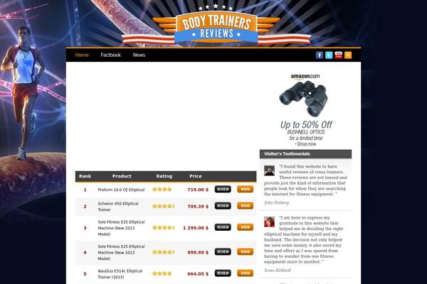 bodytrainersreviews.com site used Reviewtheme