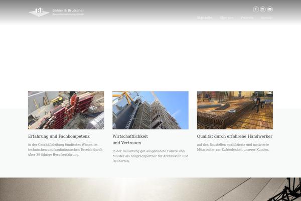 Construction theme site design template sample